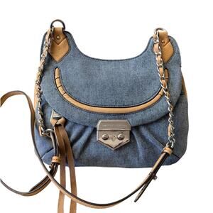 Aimee Kestenberg Denim Crossbody Bag Designer Shoulder Purse